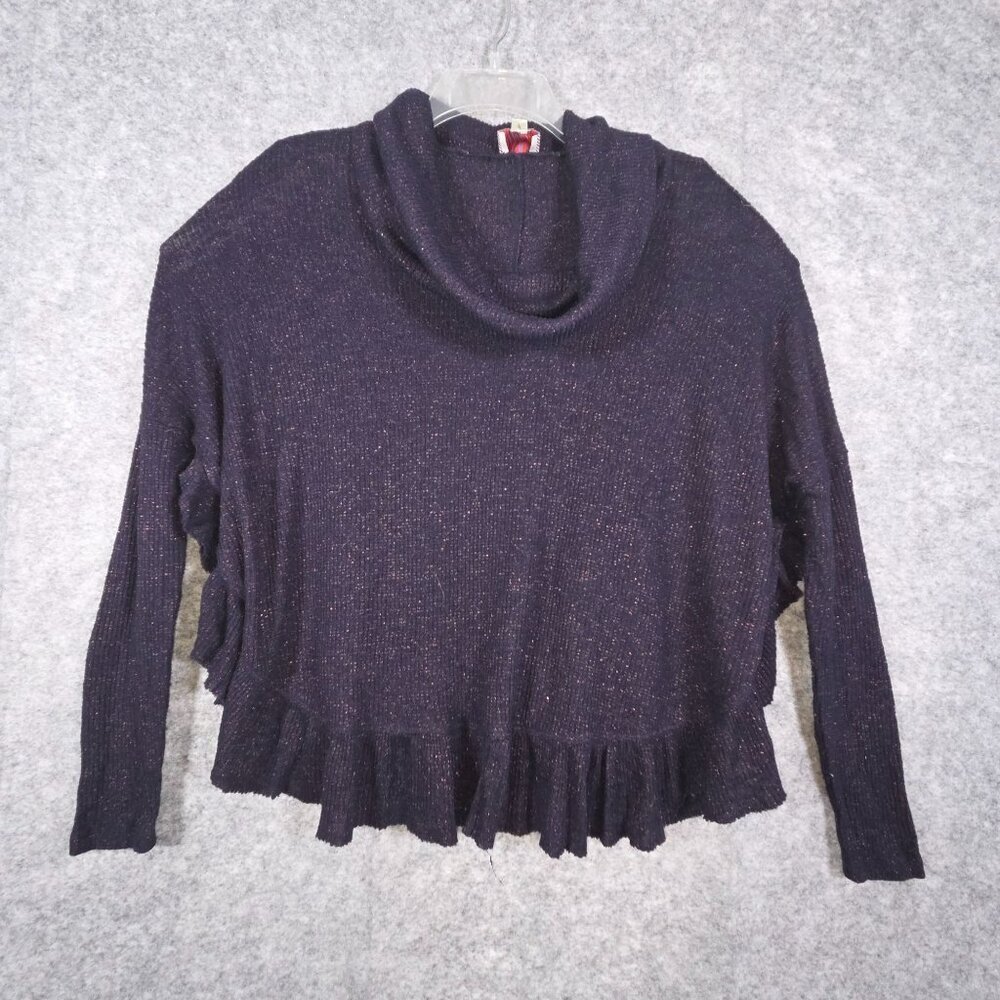 Anthropologie Postcard Cowl Neck Sweater Pullover Gray Women's Size XS